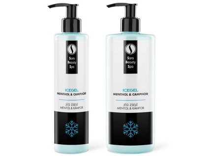 gel de masaj răcoritor pentru picioare sara beauty spa balsam gel de gheață | 250 și 500 ml