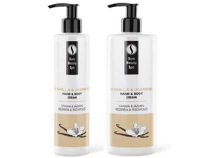 cremă hidratantă sara beauty spa vanilie iasomie | 250 și 500 ml
