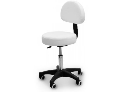 scaun cosmetic cu spătar tandem cop | alb