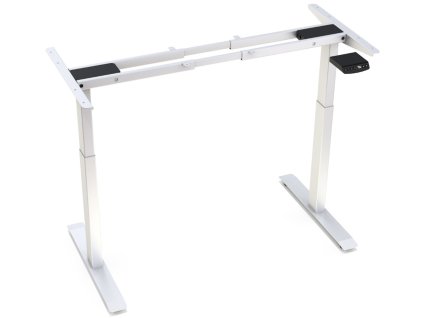 Structură de masă reglabilă electric pe înăltime Hi5 - 2 segmente, controler de memorie  albă / negru