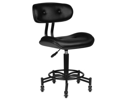 gabbiano florence scaun cosmetic cu spătar | negru calunenie