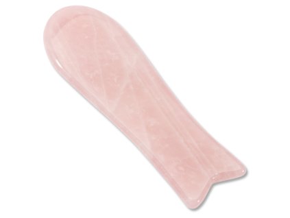 piatră de masaj nondolens gua sha pește cuarț roz | 1