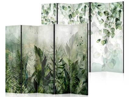 ecran fabulo 5 părți peisaj de frunze frunze verzi | 1