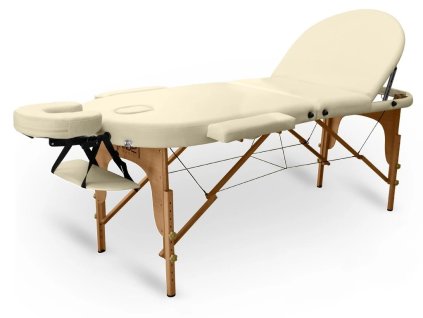 masă de masaj pliabilă tandem basic 3 oval cremă