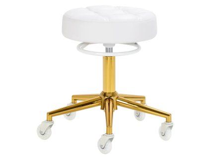 Scaun cosmetic Gabbiano D054G | alb | 1