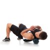 rumble roller masaj role albastru față trapezius musculare