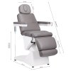 scaun cosmetic electric azzurro 878 detaliu dimensiuni