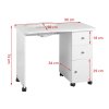 masă de manichiură beautyone 011b cu extractor | dimensiuni