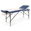 masa de masaj pliabila tandem profi a3d contour duo | alb-albastru