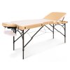 masa de masaj pliabila tandem profi a3d contour duo | alb-auriu