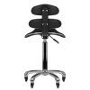 Scaun cosmetic tip sa cu spatar BeautyOne AM-880 High | negru | 3