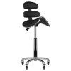 Scaun cosmetic tip sa cu spatar BeautyOne AM-880 High | negru | 5