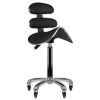 Scaun cosmetic tip sa cu spatar BeautyOne AM-880 High | negru | 1