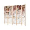 paravan din lemn fabulo 5 piese vis floral | 1