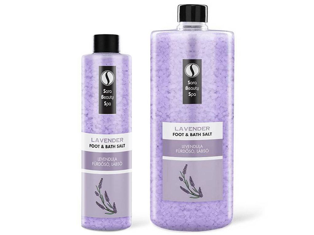 relaxacna sol do kupela levandula sara beauty spa refreshing bath foot salt sbs199