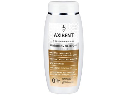 prirodny sampon s obsahom mineralov pre vsetky typy vlasov axibent | 200 ml