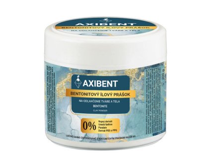 bentonitovy ilovy prasok pre vsetky typy pleti axibent | 200 g