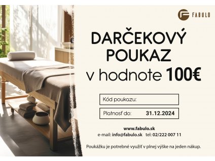 Darcekovy poukaz 2024 100