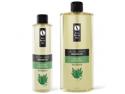 sara beauty spa prirodny rastlinny masazny olej aloe vera | 250 ml, 1000 ml