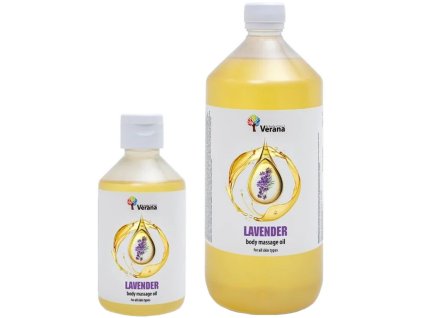 telovy masazny olej verana levandula | 250ml, 1000ml
