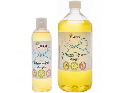 telovy masazny olej verana zazvor | 250ml, 1000ml