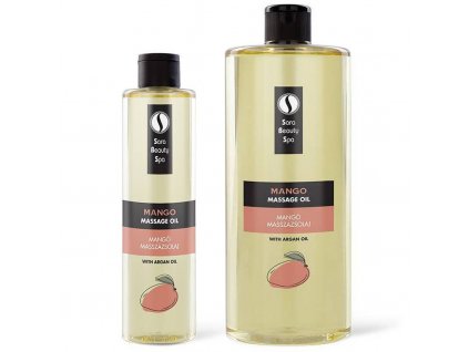 sara beauty spa prirodny rastlinny masazny olej mango | 250 a 1000 ml
