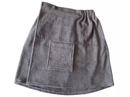 pansky kilt do sauny bavlneny sivy | 1