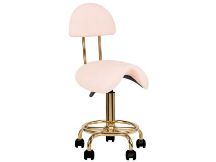 sedlova kozmeticka stolicka s operadlom beautyone 6001 g | ruzova | 1