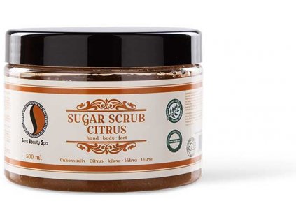 SBS214 cukrovy peeling sara beauty spa citrus