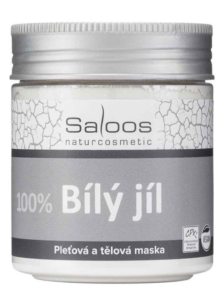 Saloos 100% Biely francúzsky íl telová a pleťová maska ​​100 g Objem: 100 g