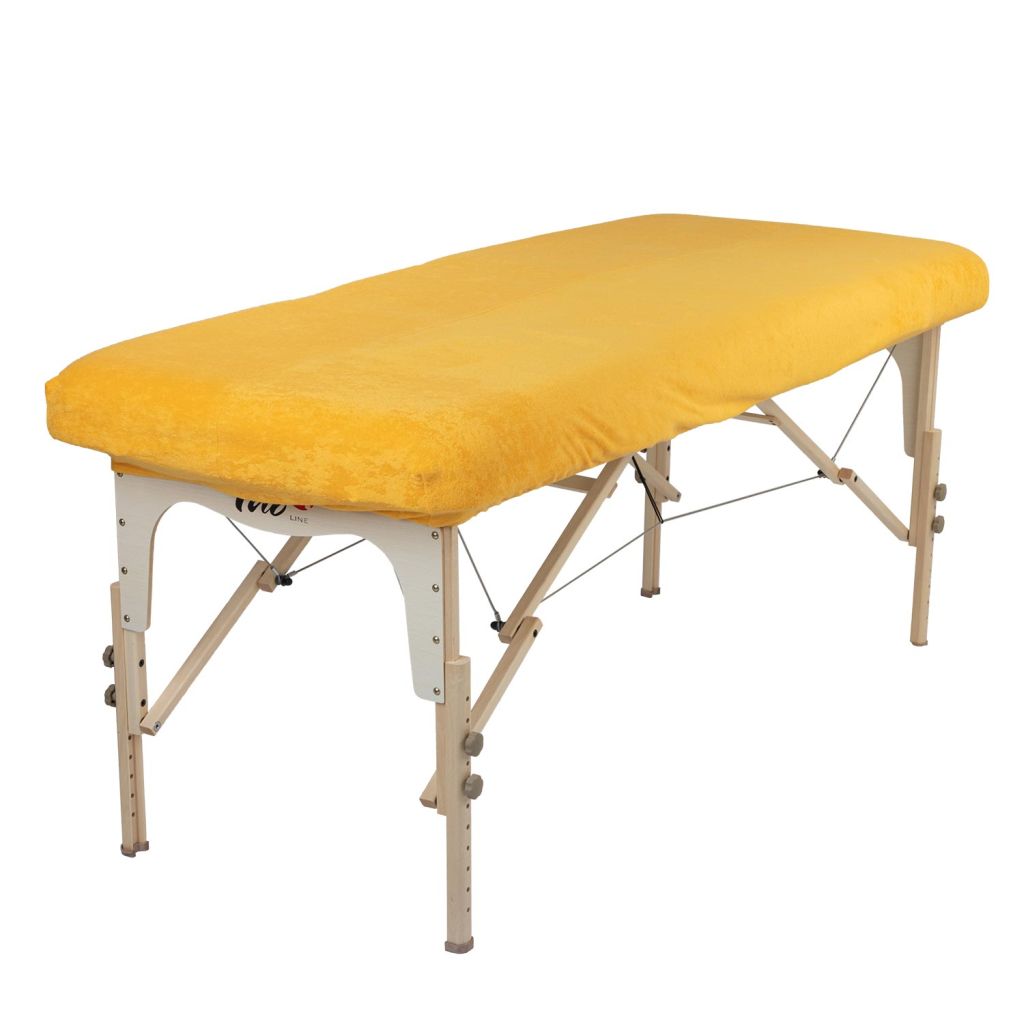 E-shop Froté napínacia plachta Wuwei WellTouch na masážny stôl Farba: žltá, Veľkosť: S/M