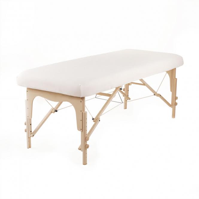 Froté napínacia plachta Wuwei WellTouch na masážny stôl Farba: krémová, Veľkosť: L/XL