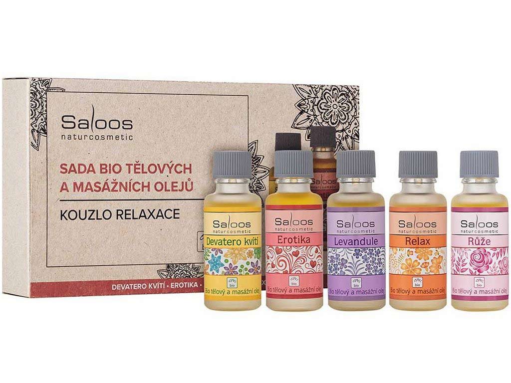 E-shop Saloos kúzlo relaxácie - sada bio telových a masážnych olejov