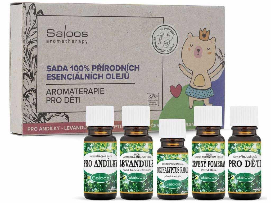 E-shop Saloos aromaterapia pre deti - sada 100% prírodných éterických olejov