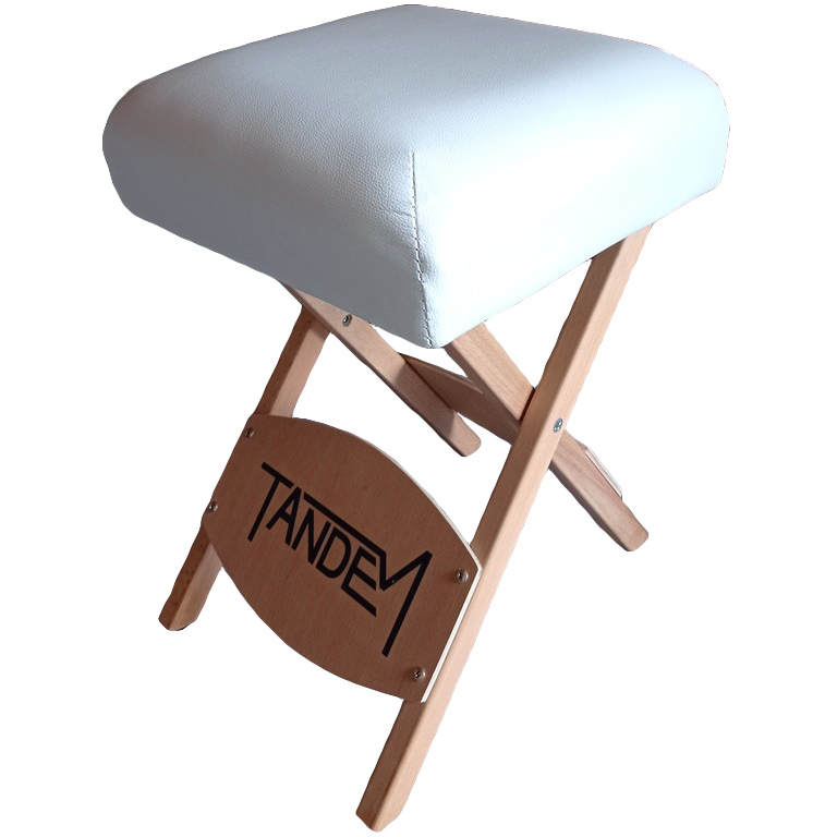 E-shop Skladacia stolička k masérskemu stolu Tandem Farba: biela