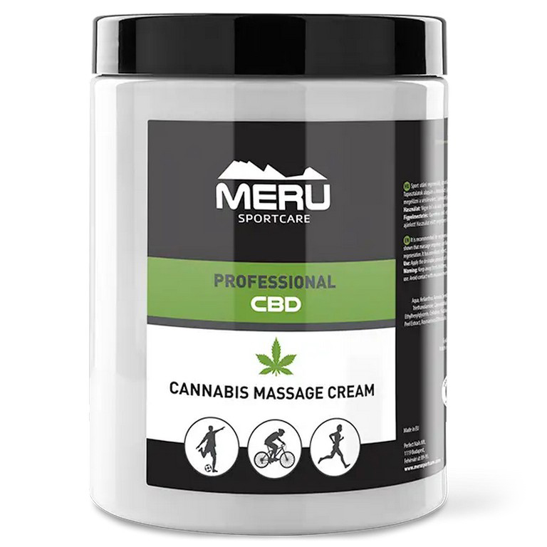 E-shop Regeneračný masážny krém Meru CBD Cannabis Cream Objem: 1000 ml