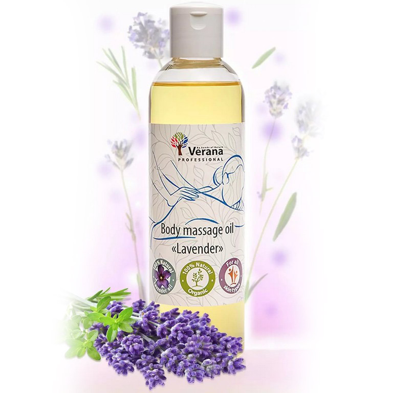 Telový masážny olej Verana Levanduľa Objem: 250 ml