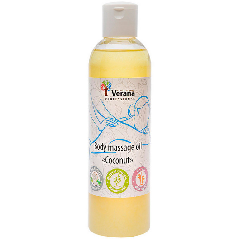 E-shop Telový masážny olej Verana Kokos Objem: 250 ml