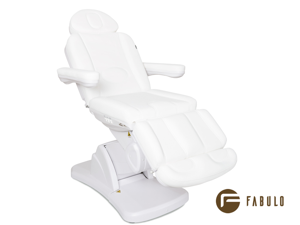 Elektrické kozmetické kreslo Fabulo Geo  186*62 cm | 83 kg | biela