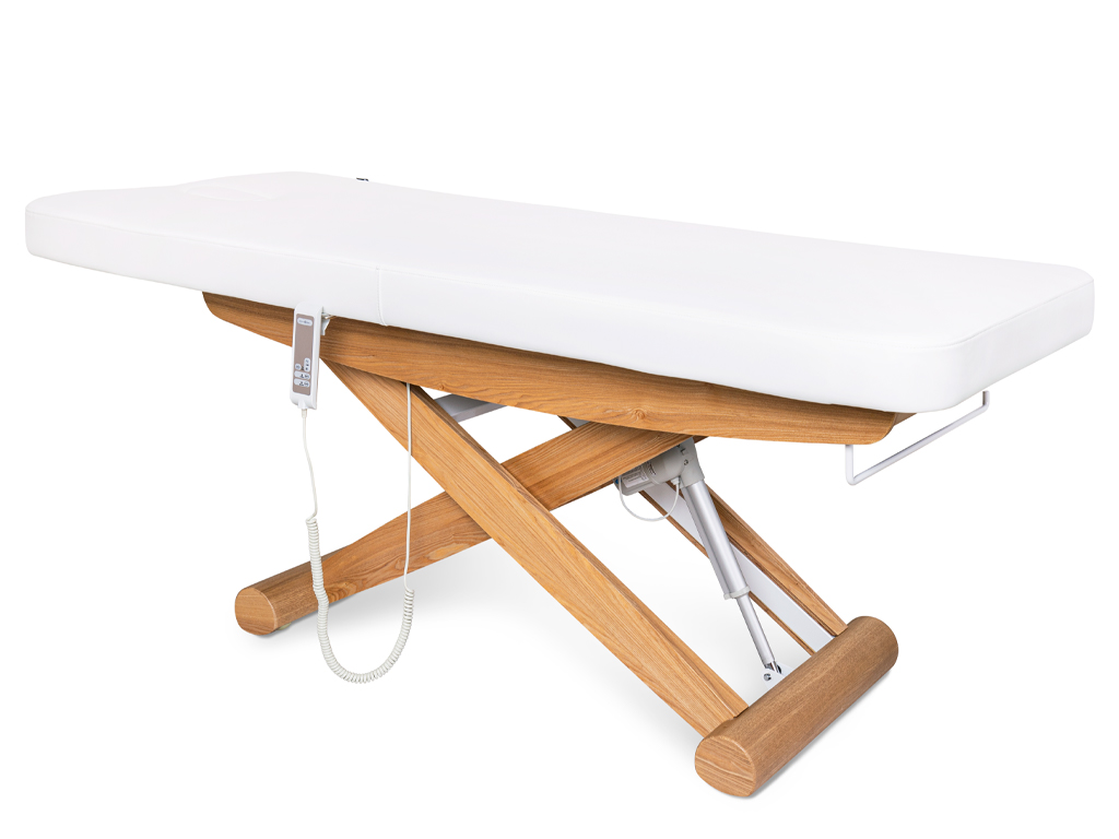 Elektrické wellness lehátko s vyhrievaním a LED osvetlením Fabulo Pax Flat  198*74 cm | 89 kg | biela