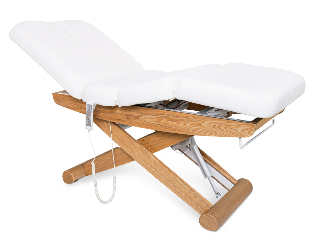 Elektrické wellness lehátko s vyhrievaním a LED osvetlením Fabulo Pax Optimal  198*74 cm | 92 kg | 2 farby Farba: biela