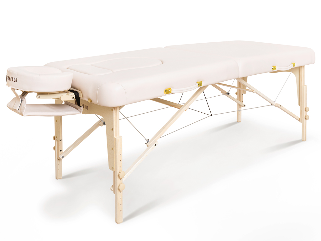 Skladací masážny stôl Fabulo ProLife  192*76 cm | 18 kg | 2 farby Farba: krémová