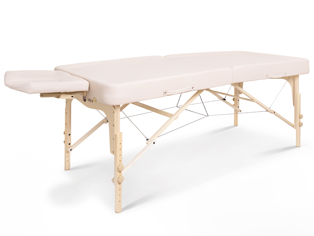 Skladací masážny stôl Fabulo Ayurveda  192*81 cm | 21 kg | 2 farby Farba: krémová