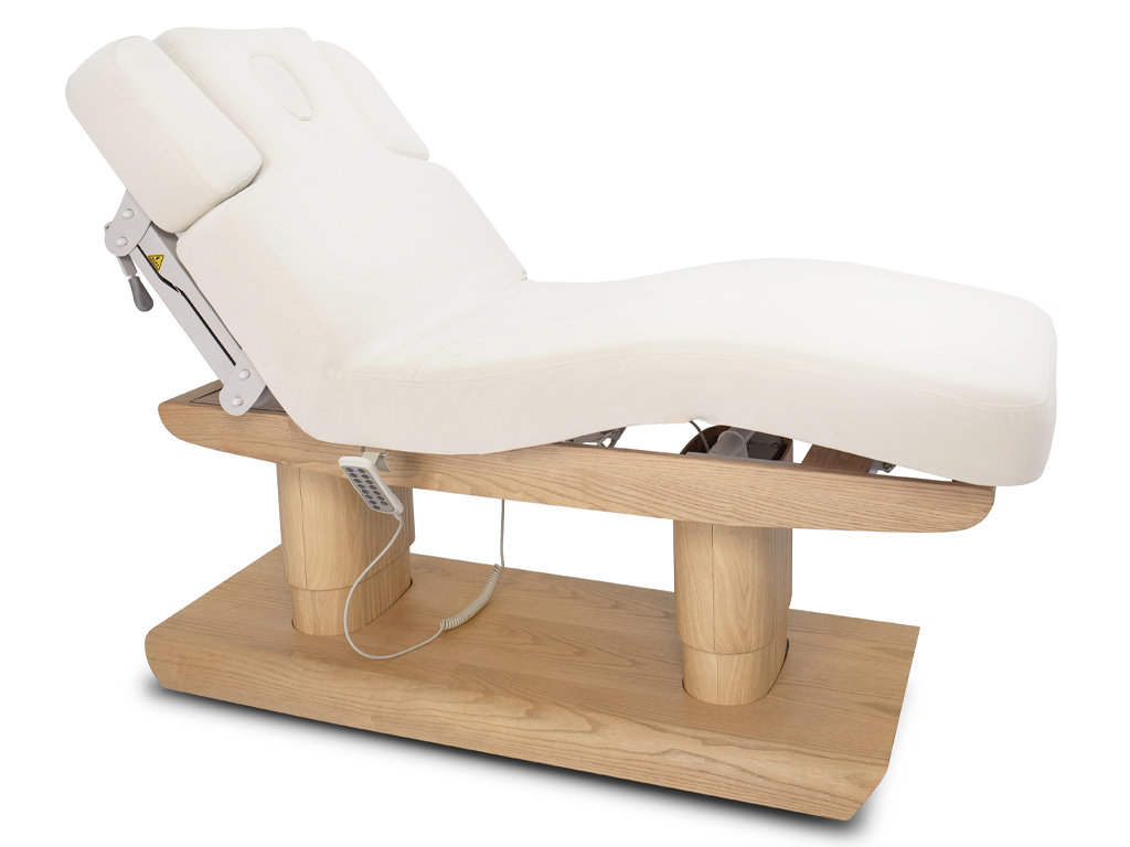 Elektrické wellness lehátko s vyhrievaním a LED osvetlením Fabulo Galene  195*75 cm | 100 kg | krémová Farba: krémová