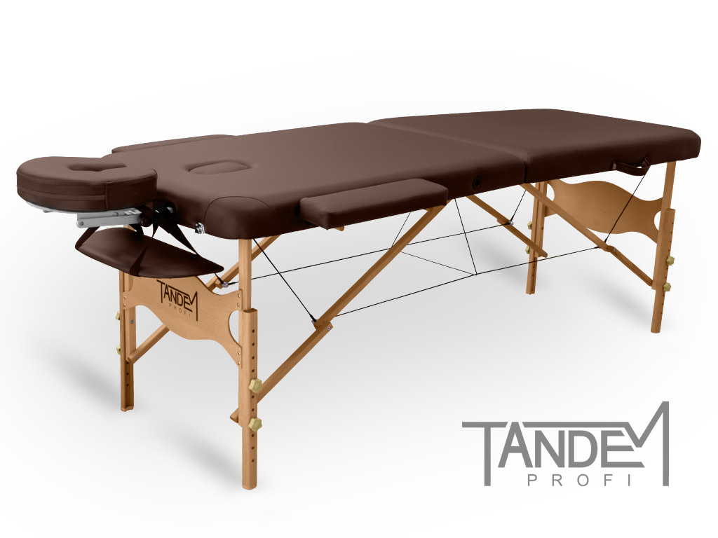 Skladací masážny stôl TANDEM Profi W2D Farba: čokoládová