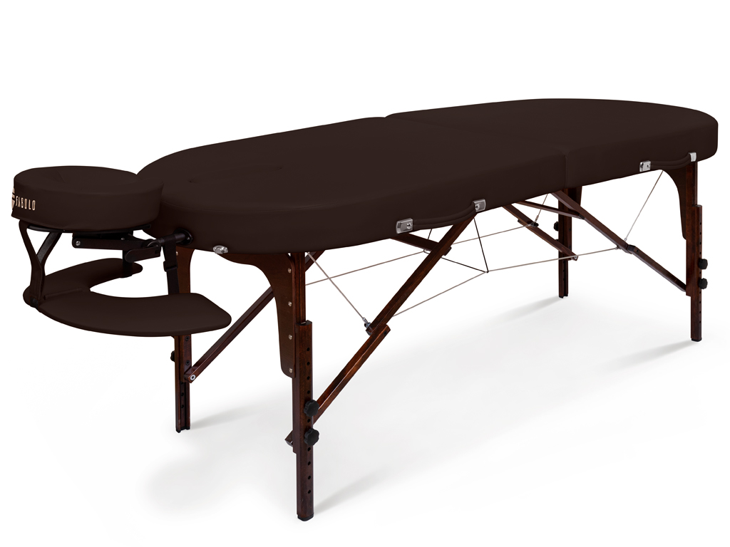 Skladací masážny stôl Fabulo DIABLO Oval Set  192*76 cm | 16,3 kg | 4 farby Farba: čokoládová