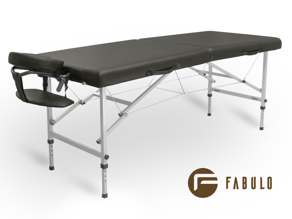 Skladací masážny stôl Fabulo FERRO Set Farba: čierna