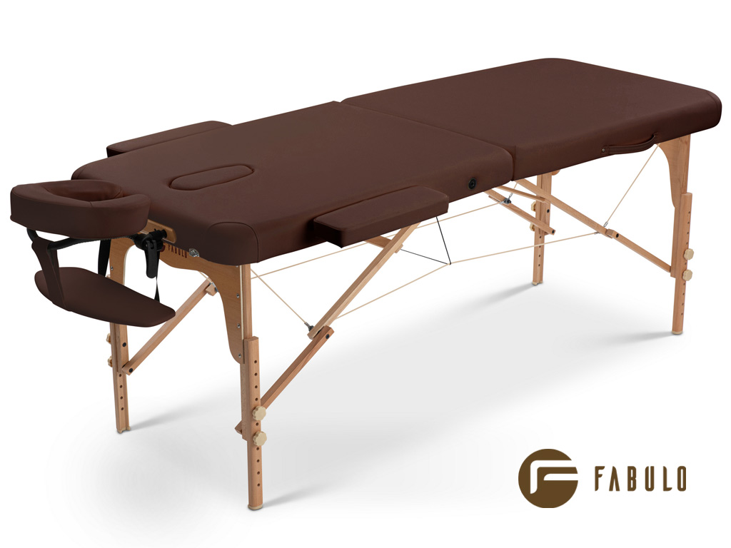 Skladací masážny stôl Fabulo UNO Set Farba: čokoládová