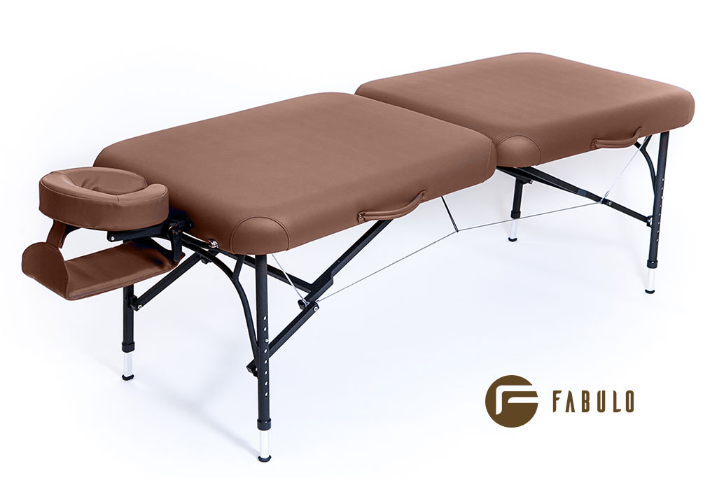 E-shop Skladací masážny stôl Fabulo TITAN Set Farba: čokoládová