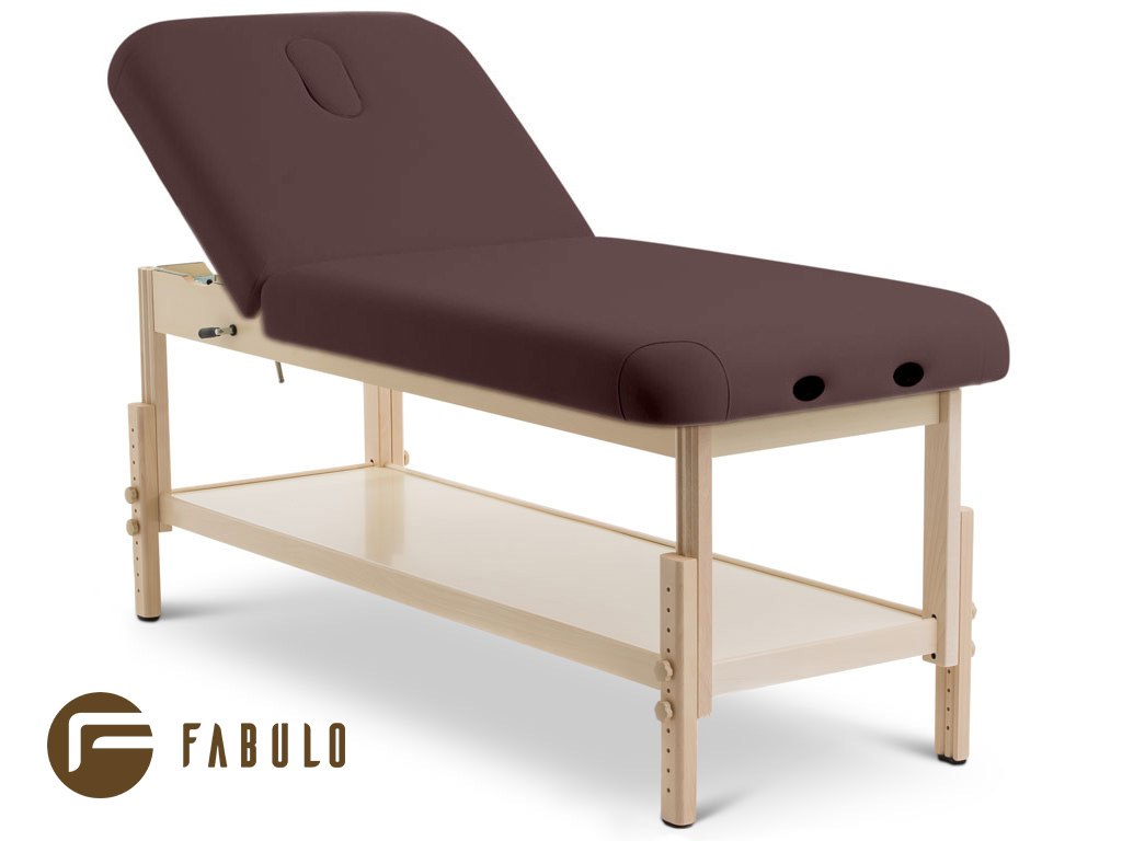 Pevné masážne lehátko Fabulo SPA Lux V2 Set Farba čalúnenia: čokoládová, Šírka lehátka: 76 cm